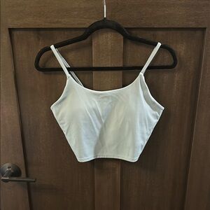 Cream Fitted Crop Camisole